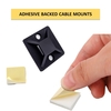 Kable Kontrol Kable Kontrol® Adhesive Cable Tie Mounts - 1-1/2" Sq - UV Black Nylon - 100 pcs CT286